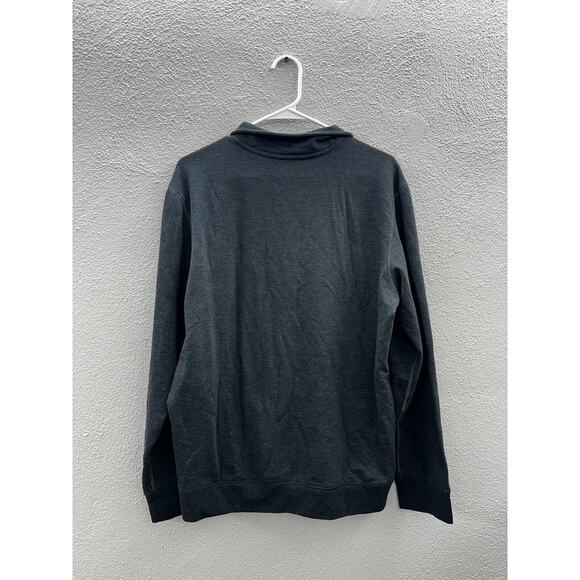 Eddie Bauer Mens Sweater Size Medium Gray Everyday 1/4 Zip Fleece - Picture 7 of 11